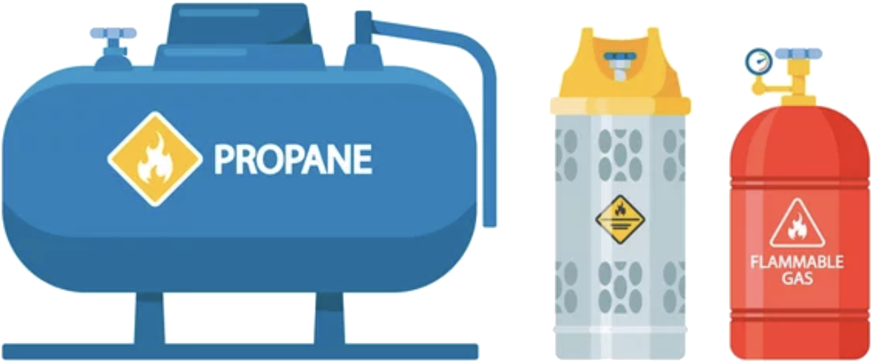 Bombonas de gas propano